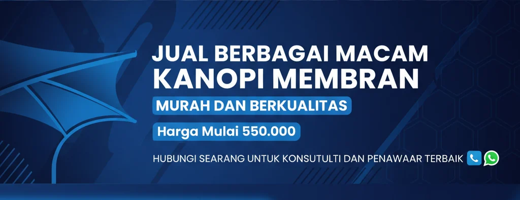 Banner promosi Banner promosi kanopi membran